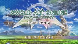 Sword Art Online: Lost Song Title Screen